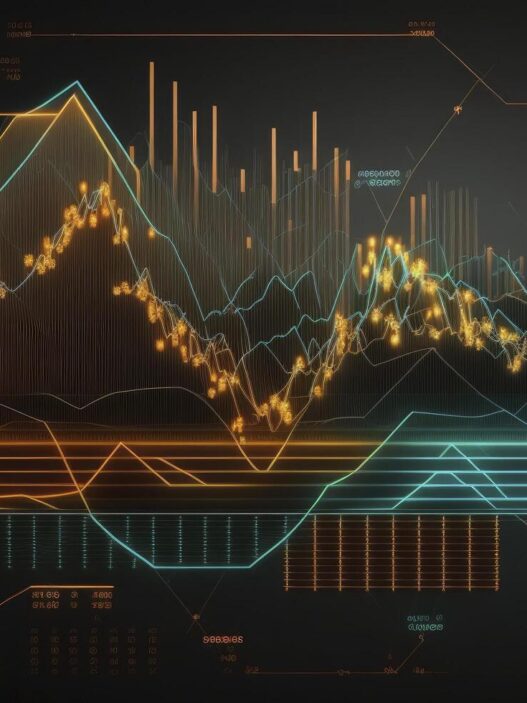 financial graphs glowing lines and diagram on digital screen trading market and economic concept financial crisis and inflation created with generative ai free photo